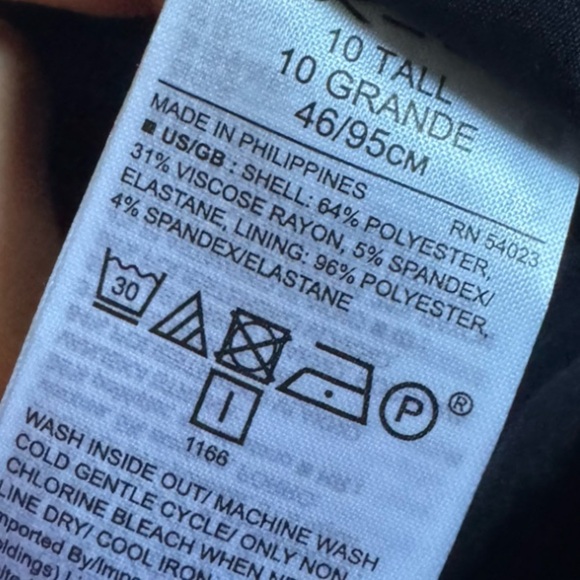 Banana Republic Long & Lean black white plaid Blazer single button 10 tall - Picture 10 of 10